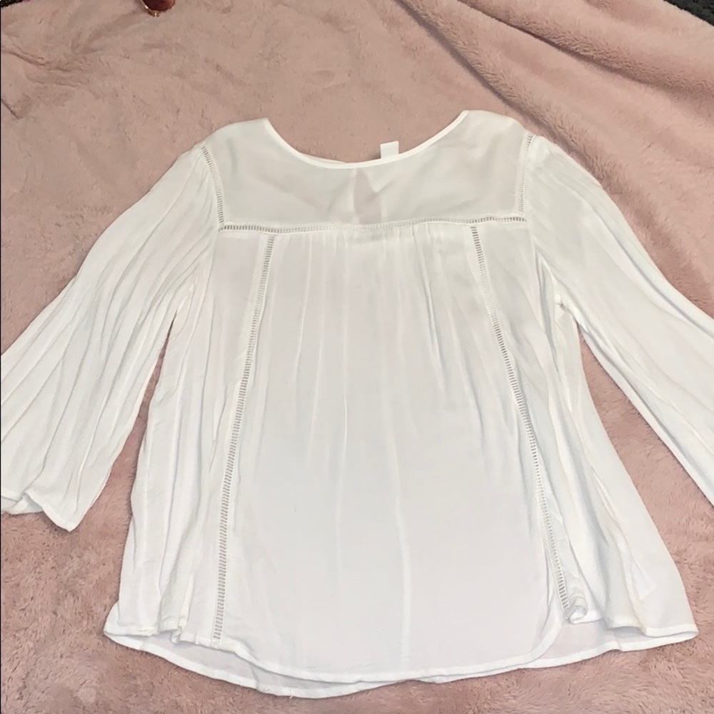 flowy white shirt